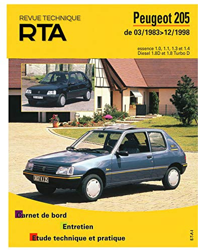 E.T.A.I - Revue Technique Automobile 112.1 - PEUGEOT 205 - 1983 à 1998
