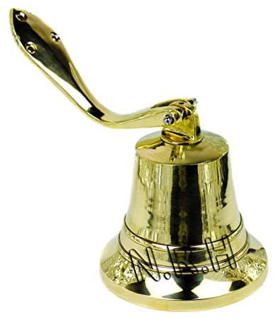 Reloj de latón con Campanas de Pared náuticas de 6 Pulgadas con Acabado de latón para decoración del hogar