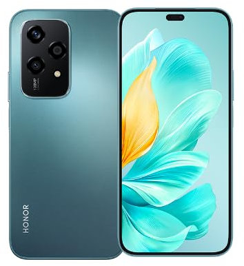 HONOR 200 Lite 5G Smartphone avec Triple Caméra 108 Mpx, 8+256 Go, Écran 6,7 90 Hz, 4500 mAh, Double SIM, Android 14, NFC,Vert (Cyan, 8+256G)