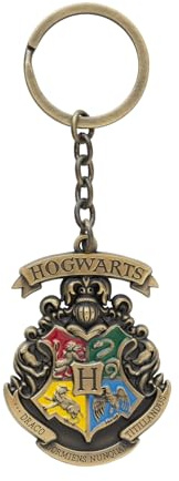 Grupo Erik Portachiavi Harry Potter Gadget - Portachiavi Donna e Uomo in Metallo Smaltato con Anello per Più Chiavi, Keychain (4 x 15 cm)