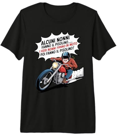 Nonno Motociclista Regalo Pensione Moto Casco Guanti Maglietta Premium