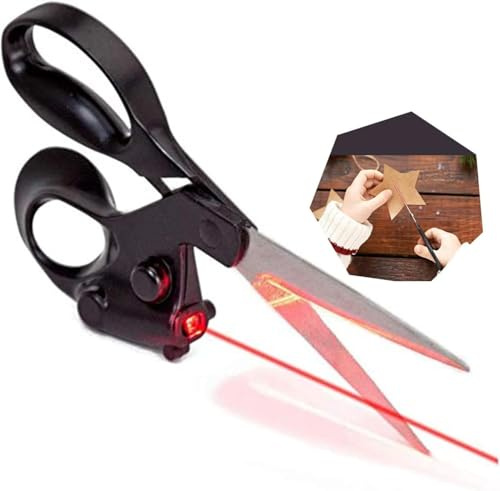 Dekaim Dressmaking Scissors, Laser-Guided Sewing Scissors, Multi-Purpose Sewing Scissors, Fast Fabric Paper Craft Scissors, Professional Laser-Guided Fabric Craft Scissors