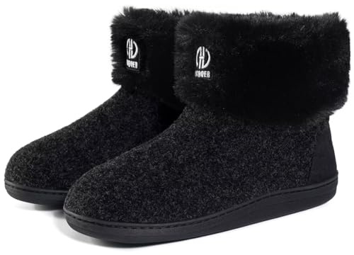 GURGER Botas de Estar por Casa Hombre Mujer Invierno Zapatillas de Casa