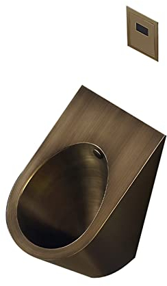 ASerZenith Urinal aus Edelstahl 304, Wand-Urinal für Männer, Induktionsdrainage, öffentliche Toilette, Urinal, kleine vertikale Toilette, geeignet für Familien, Hotels