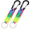 EOTW Paracord Schlüsselanhänger Karabiner Karabinerhaken D Ring Schlüsselband Schlüsselring für Motorrad Auto Camping Wandern Männer Frau Kinder (2 Bunt)