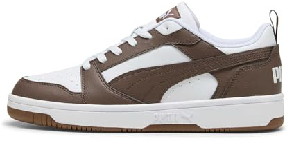 PUMA Rebound V6 Low Unisex Sneaker, Puma Weißer Flacher Bronze Gummi, 42.5 EU