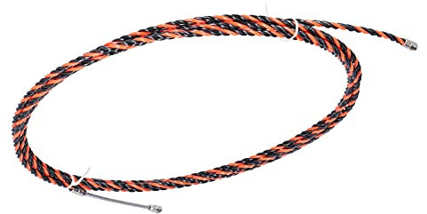 Cable Revestido Recubierto de 5 M/16,4 Pies, Alambre de Acero, Cable Colgante de Cuerda de Acero Inoxidable 304 de Doble Hebra para Grúa Torre de Ascensor