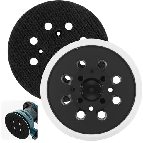 2 Stück 125 Mm Professional Schleifteller, Bosch Exzenterschleifer Ersatzteile Mit Hook Loop 8 Löcher Schleifplatte Schleifteller 125 Klett Pex 300 Ae Und Pex 400 Ae Exzentrischer Schleifmaschine