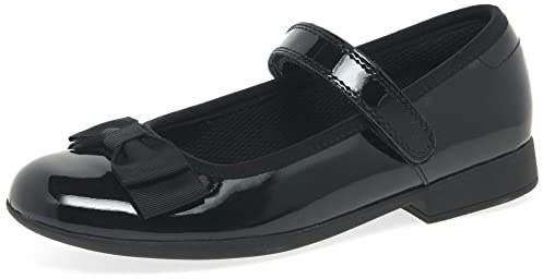 Clarks - Ballerine Scala Tap K per Bambina, Nero , 10 UK Narrow