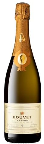 Bouvet Trésor Vintage Saumur Brut AOP - Schaumwein - Im Eichenfass ausgebaut - Chenin Blanc Chardonnay – Feinschmeckerwein - 1 x 0.75 L