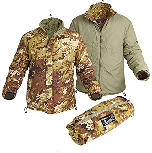 SBB Lite jacket reversibile Vegetato Giacca Militare (Verde Oliva, x_l)