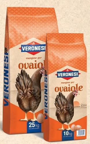 Mangime Veronesi per l'allevamento degli animali da compagnia in ambiente rurale (Ovaiole Fattoria pellet, 10 kg)