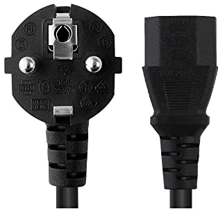 WICAREYO Câble d'alimentation AC pour PS4 Pro(Older Models), 1,2 m / 3,9 ft EU - Câble d'alimentation de Rechange pour PS4 Pro (Older Models)/Xbox One/Xbox 360 E /PS3 First Generation(Fat)