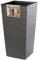 KADAX Pot de Fleurs Haut 68 cm, Plastique Imitation rotin, résistant aux intempéries – intérieur/extérieur, Graphite