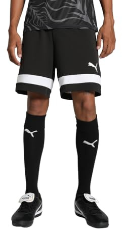 Puma - individualRISE Shorts, Pantalones Cortos de Punto de los Hombres, Puma Black-Puma White, 658998
