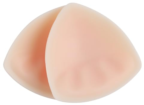 IVITA Bra Pad Inserts Bra Pads Silicone Padded for Sports Bra A/B or C/D,D/E Cup Beige One Pair (A-B)