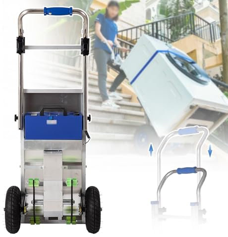 Electric Stair Climbing Hand Trucks, 440lb Capacity Motorized Dolly, for Stairs Heavy Duty Aluminum Powered Hand Truck, for Family Removal, Warehouse