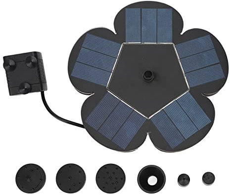 Fontaine Solaire, Pompe à Eau en Fleur de Prunier, Fontaine à Eau de Style Fleur de Prunier, Fontaines sur Pied