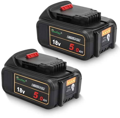 2X Waitley DCB184 Ersatzakku für Dewalt akku 18V DCB184 DCB200 DCB182 DCB180 DCB181 DCB182 DCB201 18V XR Elektrowerkzeuge Batterie