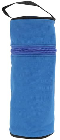 CAPASTEC Isolerad flaskväska, Bärbar vattenflaskaväska, Flaskhållare, Vattenflaskhållare, Vadderad bärväska för drycker, Rese-sportflaskaväska 550 ml, Kungsblå, Nej