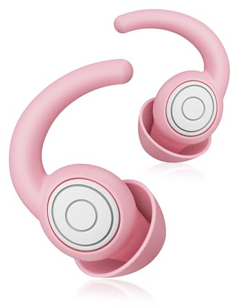 Besseling Swimming Ear Plugs Adults, S/L, Waterproof Silicone, Reusable Swim Earplugs for Kids, Showering Surfing, Diving, Pool (Pink, S/L)