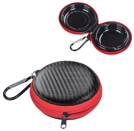 Cendrier Portable En Fibre De Carbone,Mini cendrier De Voyage Pour Voiture,Adapté Aux Déplacements Quotidiens,à La Conduite Autonome,Aux Activités De Plein Air Et Aux Occasions D'affaires(Noir)
