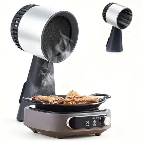 Cappa da Cucina da Tavolo, Mini Estrattore Domestico per Cucina con Controllo Touch, Controllo a Tre Velocità, Filtrazione Quadrupla, Cappa Aspirante Portatile per Cucina, Dormitorio, Camper, BBQ