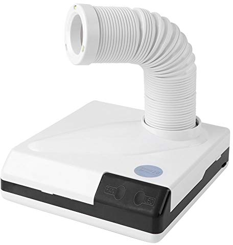 YUYTE 6W 2 En 1 Aspirador de Polvo de Uñas con Tubo Elástico Retráctil, Extractor de Polvo de Uñas, Colector de Polvo de Uñas Profesional, Limpiador de Polvo Mejorado para Uñas/Manicura/Arte de Uñas