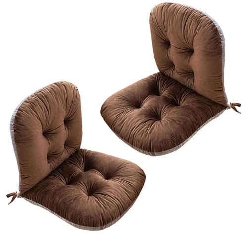 HOUSN 2 Stück Gartenstuhlauflagen Niedriglehner 80 x 45 x 8 cm | UV-Lichtecht Wasserdicht Stuhlauflage | Indoor und Outdoor Auflage Polsterauflagen Stuhlkissen,2