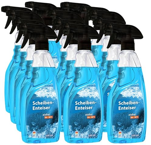Richter Chemie | Scheibeneteiser Spray für Auto Winschutzscheibe | bis -50° Eisfrei | 14 x 500ml | schnelle Enteisung im Winter