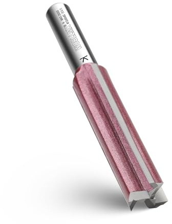 WOBLLMX Fresa de ranura de 3 cuchillas, mango de 8 mm, diámetro de 12 mm, longitud de trabajo de 50 mm, metal duro profesional, fresadora estándar para madera, accesorios de placa de densidad