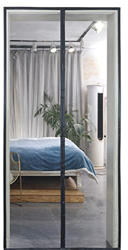 Puerta mosquitera para Gatos, Puerta mosquitera magnética, tamaño Personalizado, Malla antidesgarro, antimosquitos, Cortina de Malla antiinsectos para Puerta de Patio.