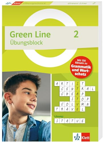 Green Line 2 (ab 2021) Klasse 6 - Übungsblock zum Schulbuch: 150 Rätsel zu Grammatik und Wortschatz (Green Line. Ausgabe ab 2021)