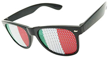 Rasterbrille Lochbrille Fussball Brille Länderbrille Gitterbrille Deutschland, Spanien, Italien, Frankreich, usa