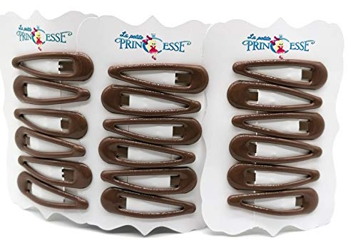 Lot de 18 pinces à cheveux marron pour enfants, filles et femmes