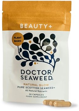 Doctor Seaweed's | Beauty+ Capsules | 1 Months Supply | Organic Scottish Seaweed with Vitamins | Nails, Skin & Hair Natural Supplement