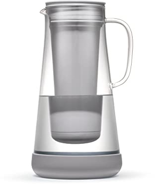 LifeStraw Home Pitcher Glass and Silicone Base 7 Cup Pebble