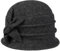 McBURN Maliva Walkhut Wollhut Damenhut Glockenhut Damen - Made in Italy Winter Herbst-Winter - One Size anthrazit