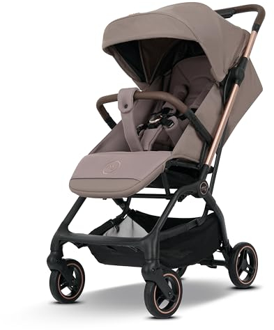 my junior® Buggy PICO³ | bis 22kg | Einhand AutoFold-Klappmechanismus | Ergonomische Liegeposition nach IGR e.V. | großes Sonnenverdeck UV50+ | Handgepäckmaß | 2 Belüftungsfenster - Hazel
