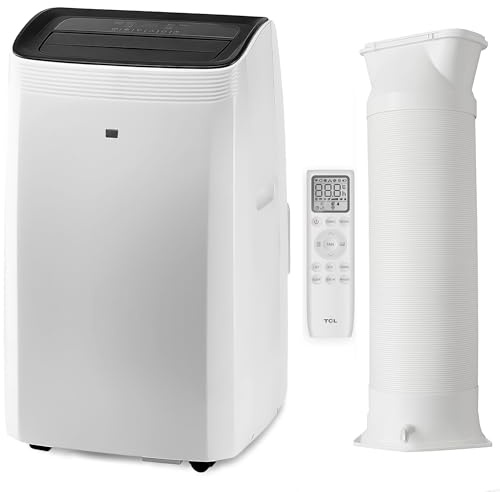 TCL Mobile Klimaanlage 12000 BTU (3,5kW) TAC-12CPB/MZW – 3-in-1 Funktion, 24h-Timer, Schlafmodus, leise, inkl. Abluftschlauch & Fernbedienung für Wohnzimmer, Büro, Schlafzimmer + Entfeuchterfunktion