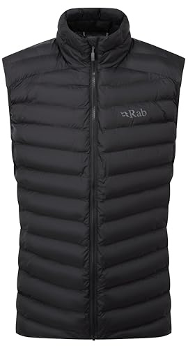 Rab Men's Cirrus Vest - Lightweight Insulated Gilet for Trekking, Climbing, & Everyday Use - Black - Large