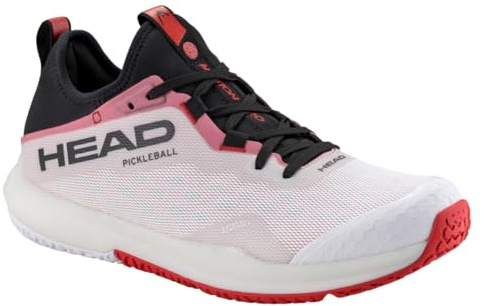 HEAD Motion Pro Men's Pickleball Shoe, White/Red, 12.5