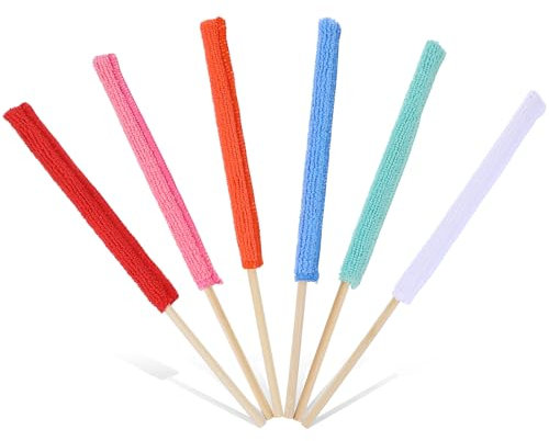Pack of 6 Microfibre Duster Gap Dust Cleaner Microfibre Joint Cleaning Tool Joint Cleaning Brush Mini Detail Duster Gap Cleaner for Offices Cups Windows Furniture Cars Air Conditioners