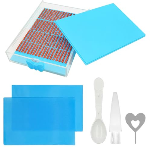 SENHAI Accesorios de arte de diamante, pegamento de repuesto de cera de arte de diamante, pintura de diamante, cera pegajosa con caja de almacenamiento de arcilla para kits de arte de diamantes,