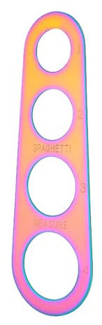 Strumento di misurazione per spaghetti, in acciaio inox, gadget per il controllo della pasta in acciaio, righello rapido per spaghetti, misure per misurare spaghetti per tagliatelle, pasta