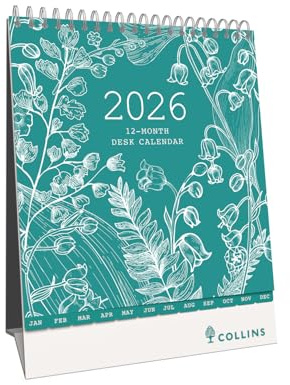 Collins - Tara - Månatlig skrivbordskalender 2026 (TADC-26)