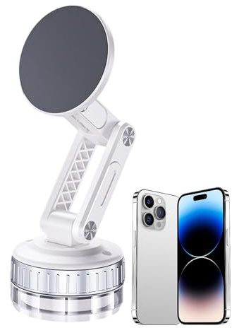 Genérico Soporte Magnético para Teléfono En Coche - Soporte para Celular Giratorio 360° - Plegable con para Parabrisas Tablero Camión Autocaravana Vehículos