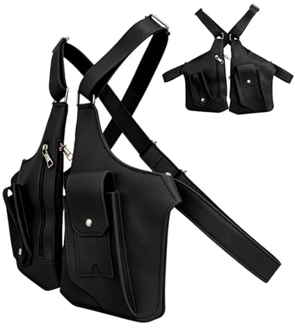 Genérico Bolso Axilar Doble Hombrera, Bolso De Hombro Ajustable En El Antebrazo, Ajustable Antirrobo Moderna, Para Viaje Trabajo Pasaporte Running