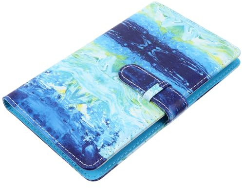 YARNOW Estuche para Tarjetas de Visita de Pu Textura Fina y Resistente a Huellas, Organizador Clásico de Gran Capacidad para Tarjetas de Negocio y Fotos Varios estilos