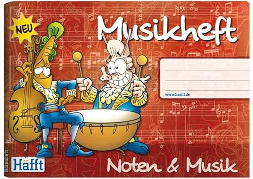 Notenheft A5 quer - mit Lernhilfe: Noten & Musik. Häfft